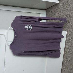 Purple novelty long sleeve shirt from Yellowstone